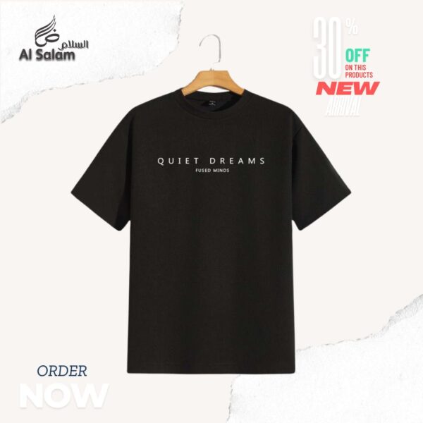 Al-Salam-السلام - Premium Quality Black Color T-Shirt  For Men